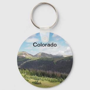 rocky mountains in Colorado Keychain