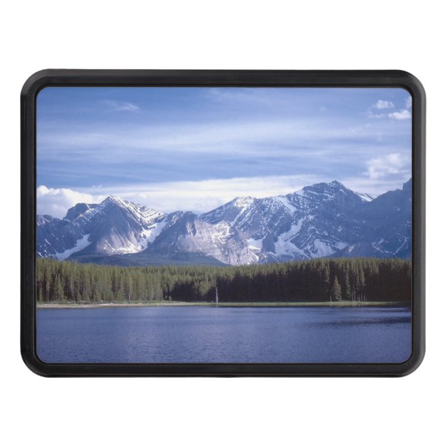 Rocky Mountains Lake Trailer Hitch Cover (Front)