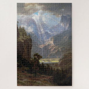 Rocky Mountains, Lander's Peak, Albert Bierstadt Jigsaw Puzzle