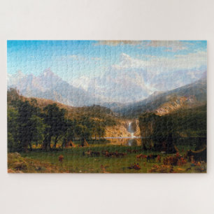 Rocky Mountains, Lander's Peak, Albert Bierstadt Jigsaw Puzzle