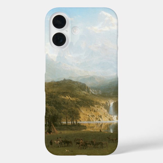 Rocky Mountains, Lander's Peak by Albert Bierstadt Case-Mate iPhone Case (Back)