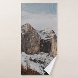 ROCKY MOUNTAINS NEAR PINE TREES BATH TOWEL