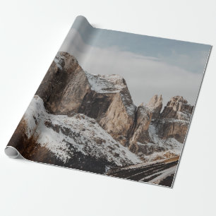 ROCKY MOUNTAINS NEAR PINE TREES WRAPPING PAPER