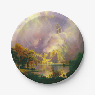 Rocky mountains  paper plate