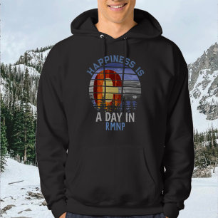Rocky Mountains Retro RMNP Colorado  Hoodie