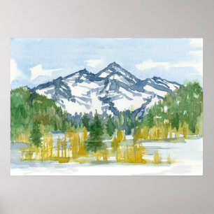 Rocky Mountains Winter Snow Colorado Poster