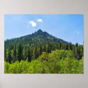 rocky mountaintop and woodlands at golden gate  poster