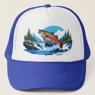 Rocky Mountin Wild Trout Stream  Trucker Hat