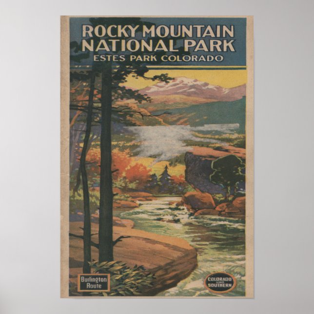 Rocky Mt. Nat'l Park Brochure # 2 Poster (Front)