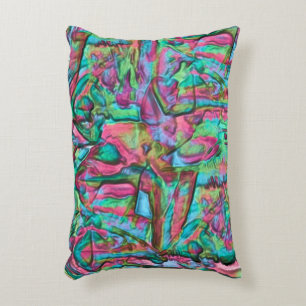 Rocky or rumpled coloured with softly silky shades accent pillow