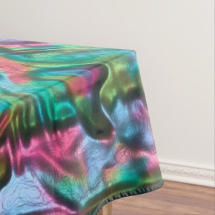 Rocky or rumpled coloured with softly silky shades tablecloth