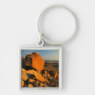 Rocky Outcrop And Desert Valley, Richtersveld Keychain