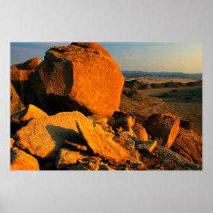 Rocky Outcrop And Desert Valley, Richtersveld Poster
