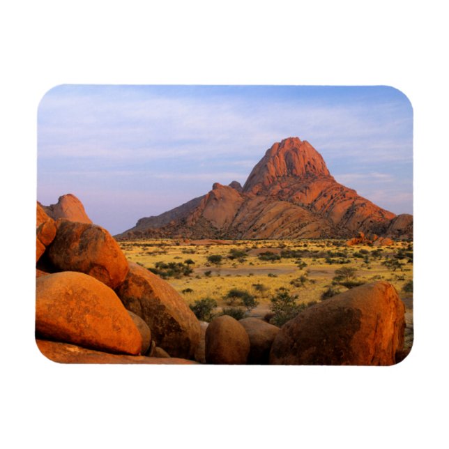 Rocky Outcrop And Plain, Spitzkoppe, Erongo Magnet (Horizontal)