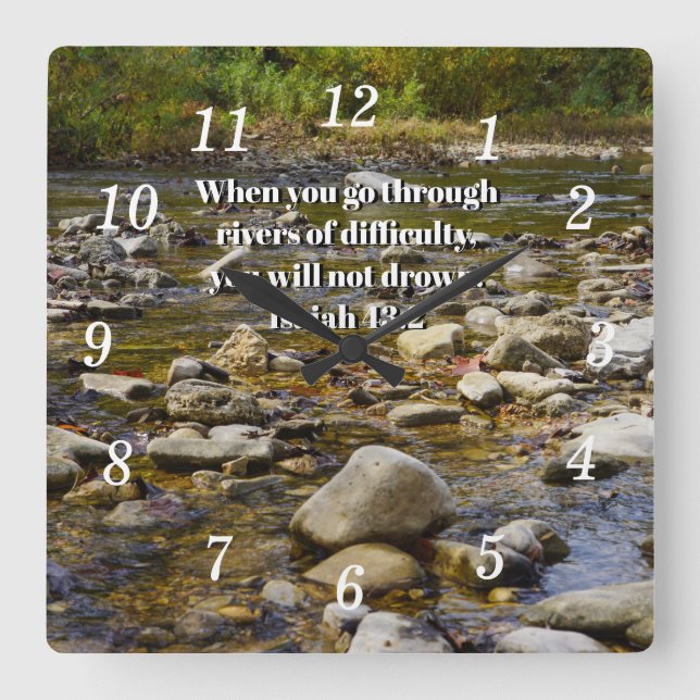Rocky Path Wall Clock (Front)