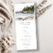 Rocky Pine Mountain Seascape Wedding Program
