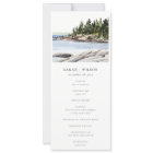 Rocky Pine Mountain Seascape Wedding Programme