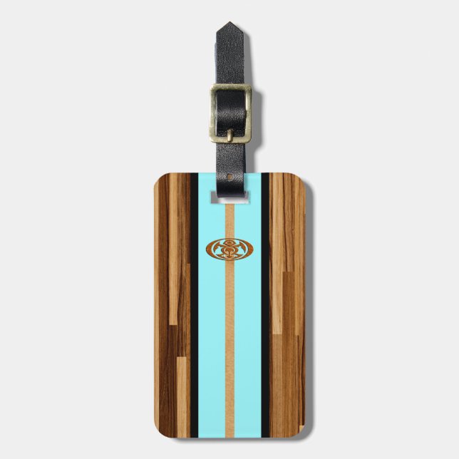 Rocky Point Hawaiian Engineered Faux Wood Luggage Tag (Front Vertical)