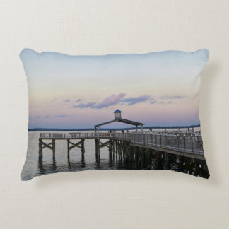 Rocky Point Pier Old & New Accent Pillow