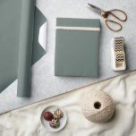 Rocky River Deep Green Solid Colour Wrapping Paper<br><div class="desc">Solid colour wrapping paper in a huge variety of colours for all your wedding and shower gifts.
The colours for 2025 are dark and bold and this is what you will find in my latest designs with colour names from various design companies.</div>