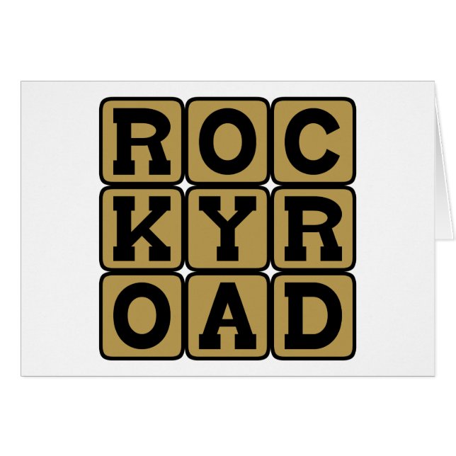 Rocky Road, Ice Cream Flavour (Front Horizontal)