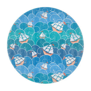 Rocky Sea Pattern Cutting Board
