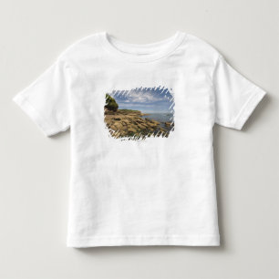 Rocky Seaside With Motorboat Travelling Toddler T-shirt