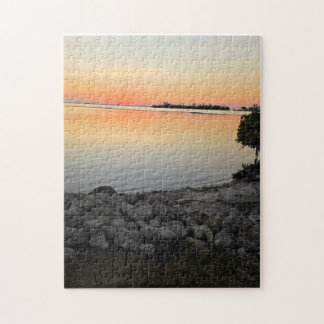 Rocky Shore Sunset Jigsaw Puzzle