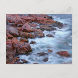 Rocky shoreline with water, Canada Postcard