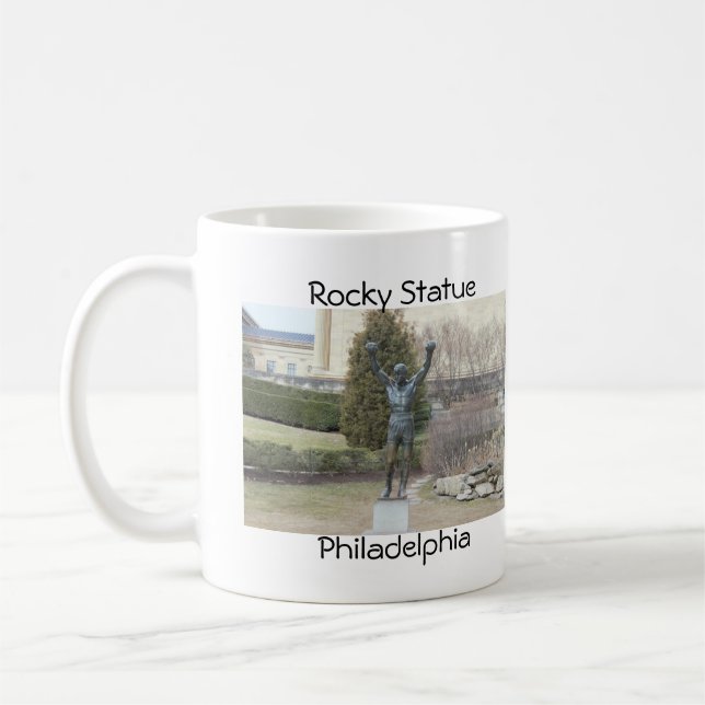 Rocky  Statue Philadelphia Coffee Mug (Left)