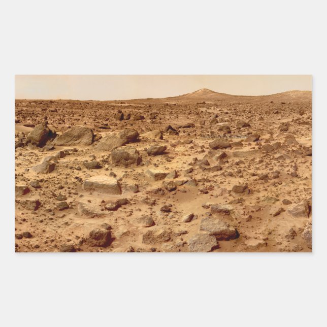 Rocky Surface of Planet Mars Sticker (Front)