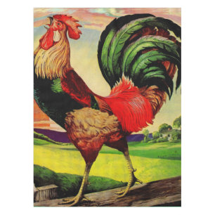 Rocky the Handsome Rooster Tablecloth