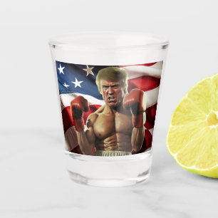 Rocky Trump: The People's Champion of Freedom Shot Glass