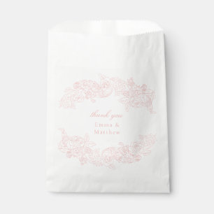 Rococo Baroque Marie Antoinette Victorian Pink Favour Bag