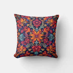 Rococo Blossom  Throw Pillow