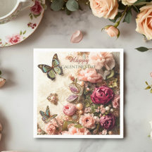 Rococo Butterfly Garden Galentine Floral Elegance