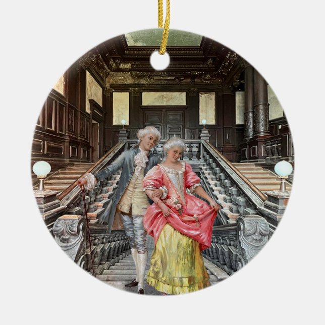 Rococo Ceramic Ornament (Front)