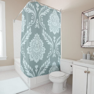 Rococo Damask Art I Duck Egg Blue+Teal