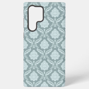Rococo Damask Rpt Pattern Duck Egg Blue+Teal Samsung Galaxy Case