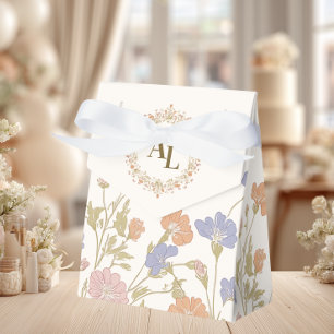 Rococo Floral Antique Frame Wedding Favor Box