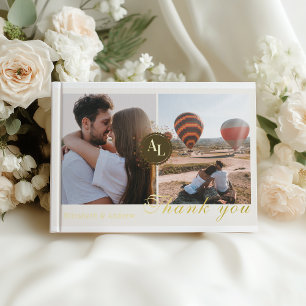 Rococo Floral Antique Frame Wedding Photo  Guest Book