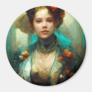 Rococo Future Sci-Fi Fantasy Magnet