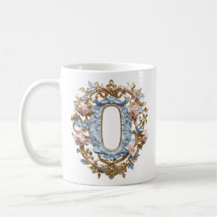 Rococo Initial 'O' Mug for a Coffee Princess