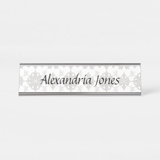 Rococo Lace Nameplate  (Front)
