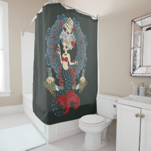 Rococo mermaid art nouveau