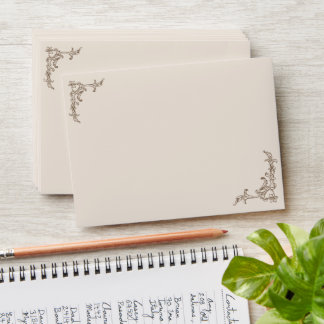 Rococo Mocha and Creme Monochrome Mousse Envelope