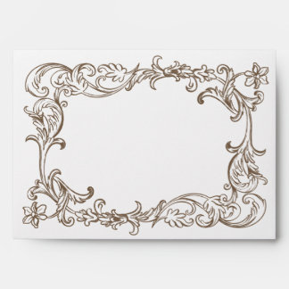 Rococo Mocha Monochrome Mousse Envelope