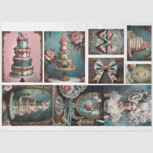 Rococo Parisian Masterboard - France - Cake  Tissue Paper