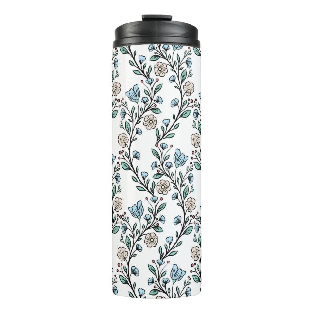 Rococo pattern thermal tumbler (Front)