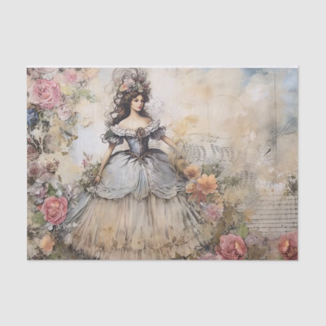 Rococo Princess Tissue Page Paper (Front)
